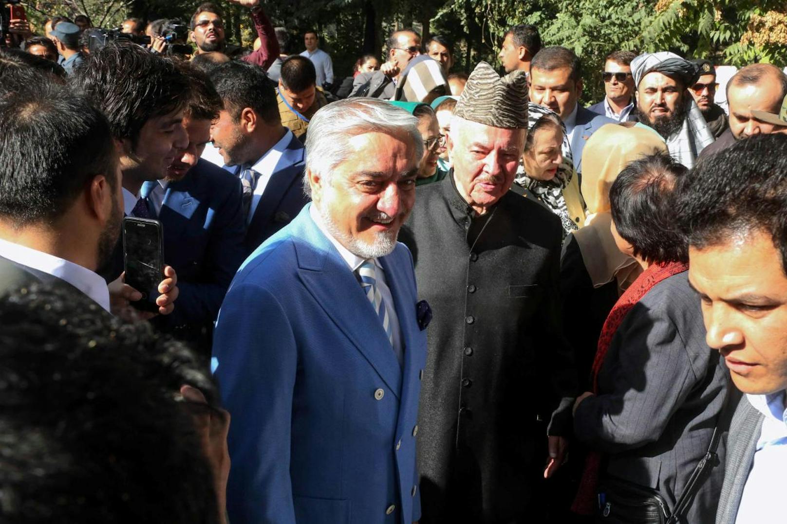 Für die Wahl haben sich trotz der Drohungen der Taliban 9,7 Millionen der schätzungsweise 34 Millionen Afghanen registrieren lassen. Im Bild: Präsidentschaftskandidat Abdullah Abdullah.