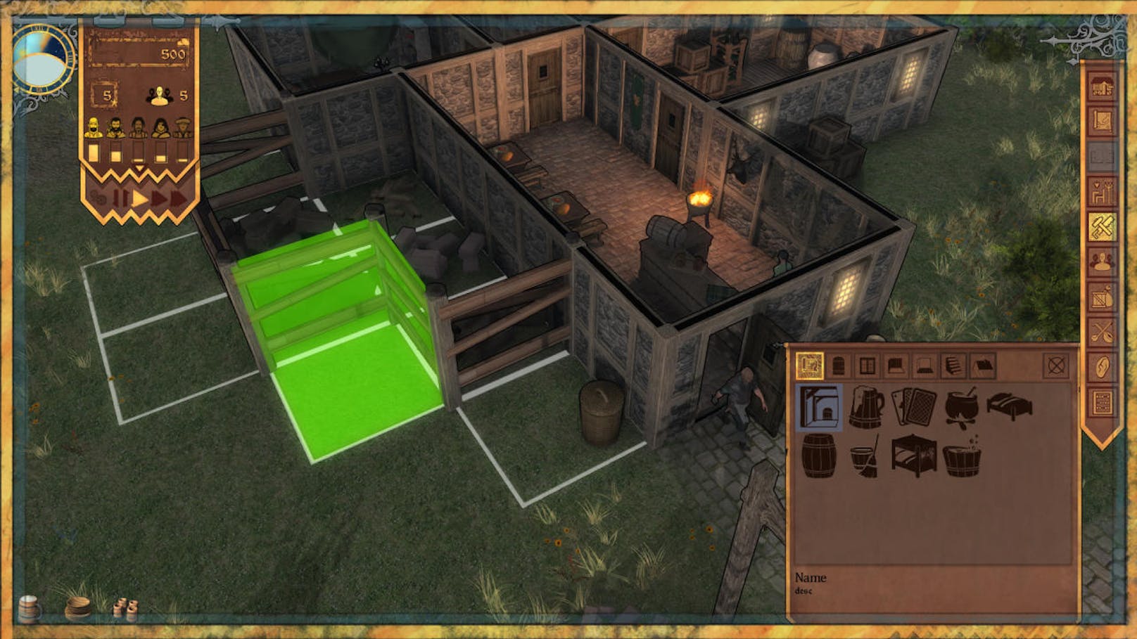 Im freien Sandbox-Modus kann man zudem nach und nach wie in einem Aufbau-Strategiespiel die eigene Taverne immer mehr erweitern.