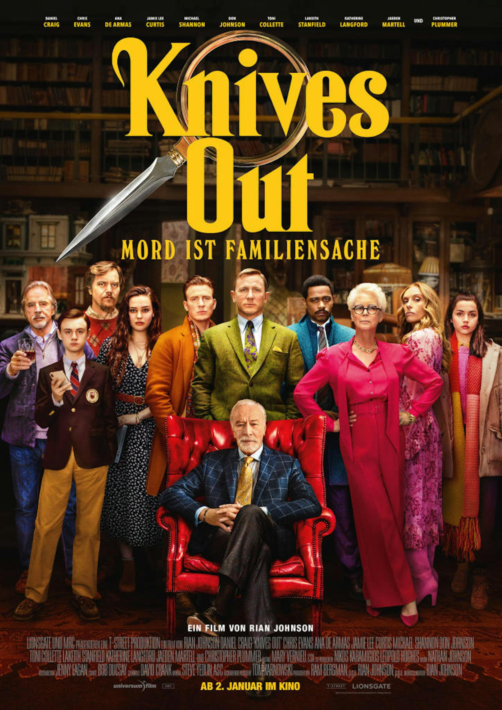"Knives Out": Würde Agatha Christie heute schreiben, wäre sie neidisch...
Ab 2.1.2019 im Kino!