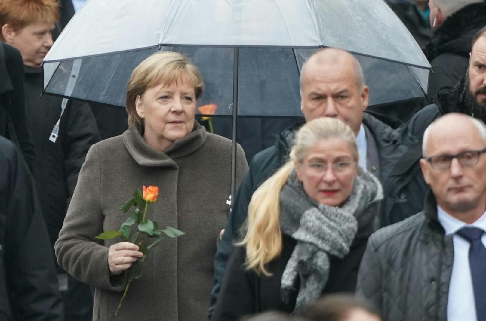 Auch Bundeskanzlerin Angela Merkel nahm an einer Gedenkveranstaltung teil.