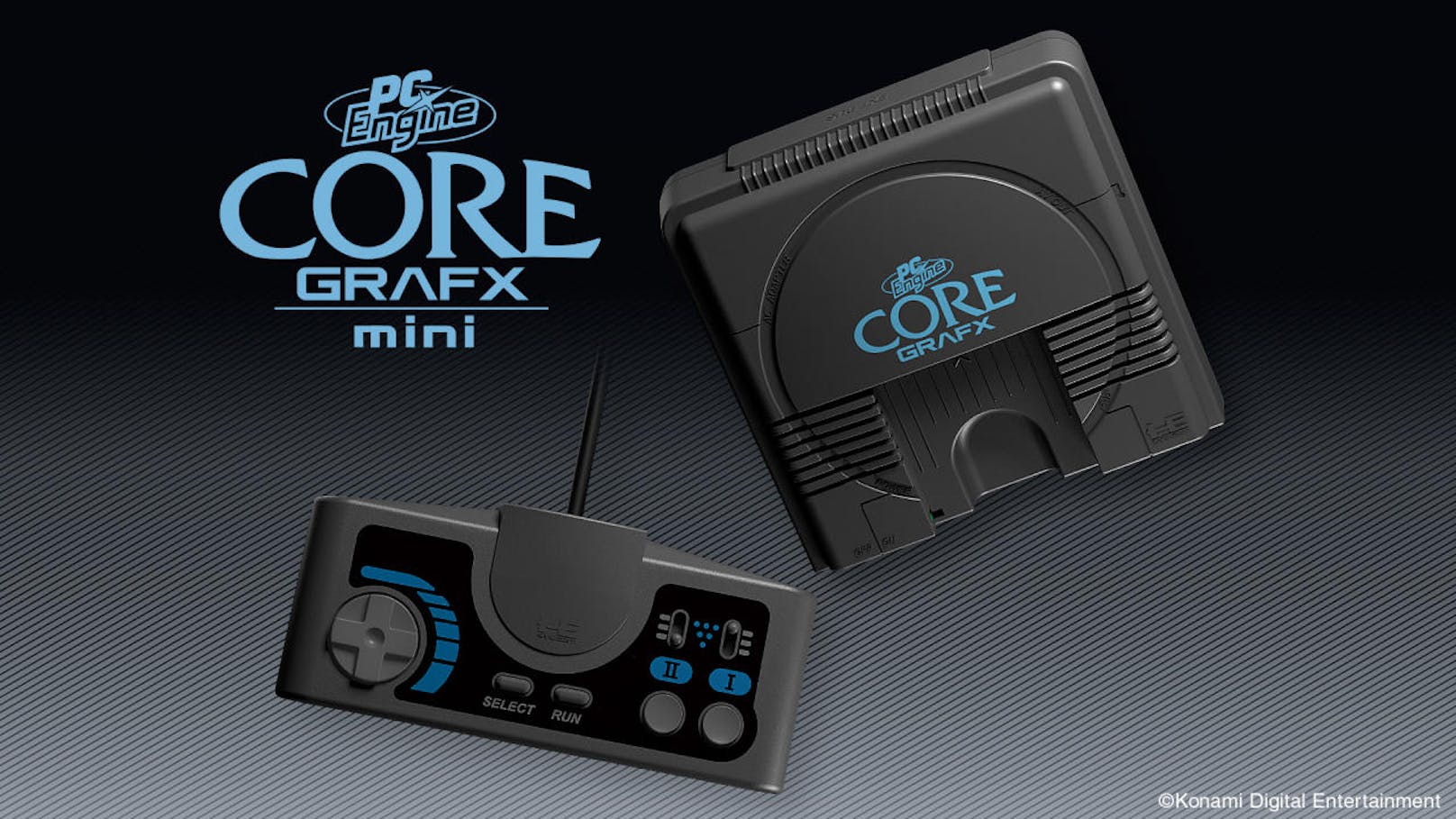 <b>13. Juni 2019:</b> Konami hat die PC Engine Core Grafx mini angekündigt, eine Miniatur-Version der klassischen Konsole aus den 80er-Jahren. Die Mini-Konsole wird eine Reihe von beliebten Retro-Spielen enthalten, die bereits zum Teil auf der Electronic Entertainment Expo (E3) 2019 in Los Angeles vorgestellt wurden. Die im Vergleich zum Original noch kleinere Konsole passt in eine Handfläche, verfügt aber über einen normalgroßen Controller. Zu den angekündigten vorinstallierten Titeln der PC Engine Core Grafx mini gehören R-Type, New Adventure Island, Ninja Spirit, Ys Book I & II, Dungeon Explorer und Alien Crush. Die PC Engine Core Grafx mini wird in ausgewählten europäischen Ländern erscheinen. Wann und wie teuer, ist noch unklar.