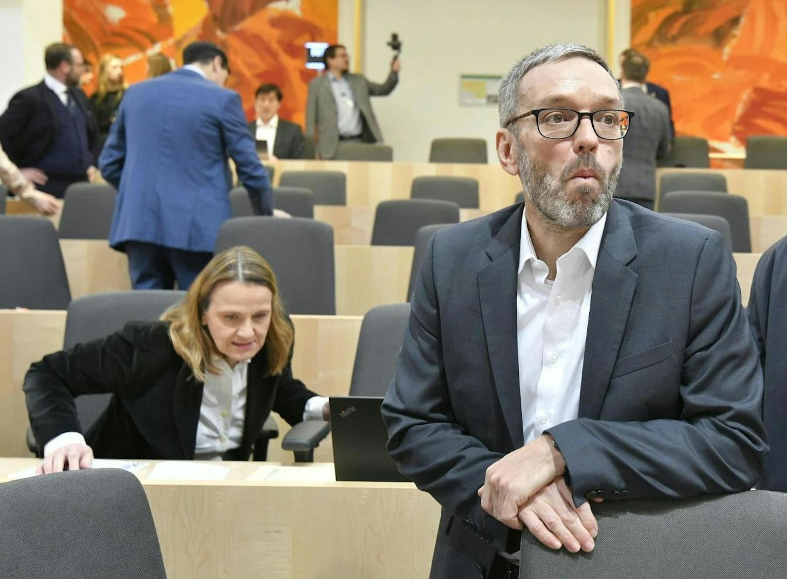 FPÖ-Klubchef Herbert Kickl im Rahmen einer Sitzung des Nationalrates mit Regierungserklärung am Freitag, 10. Jänner 2020 im Parlamentsausweichquartier in der Hofburg in Wien.