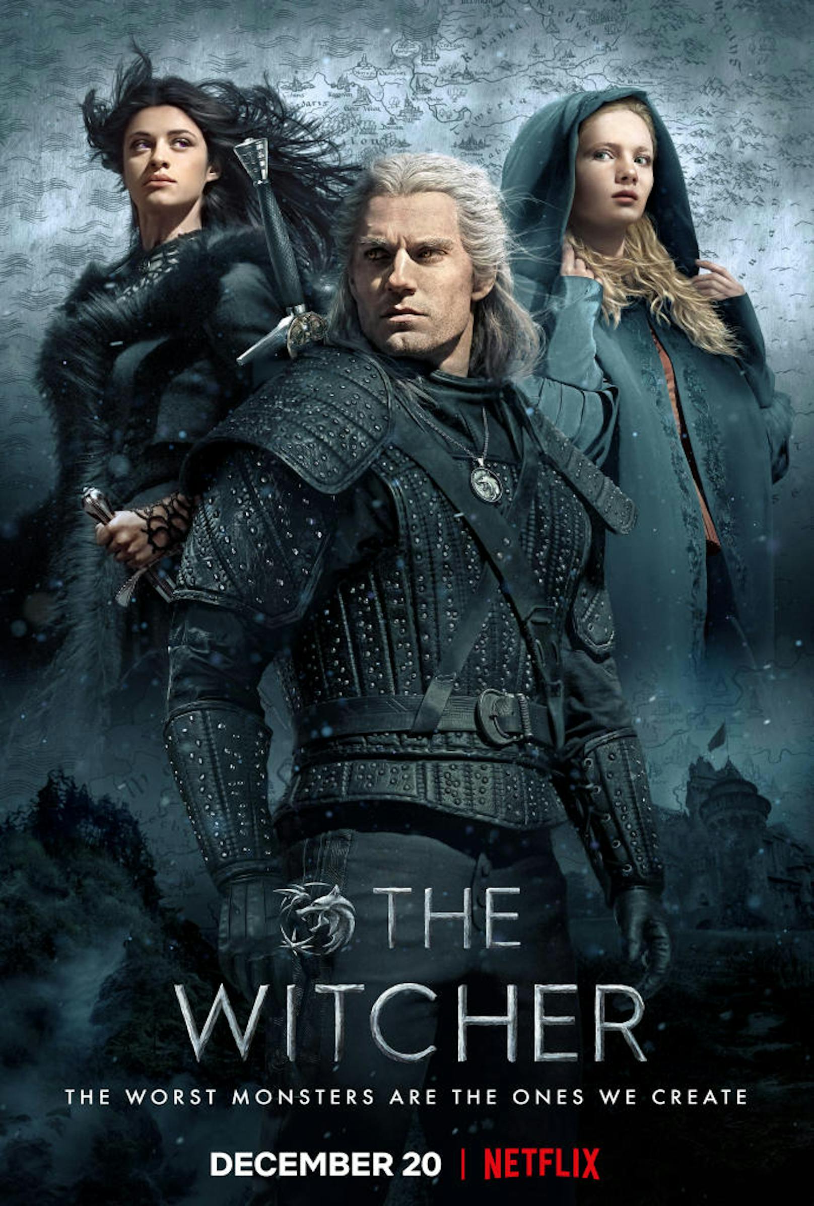 1. "The Witcher" <a href="https://www.heute.at/s/the-witcher-serie-netflix-review-fantasy-start-trailer-kritik-henry-cavill-48424658">HIER die Review zur Serie</a>