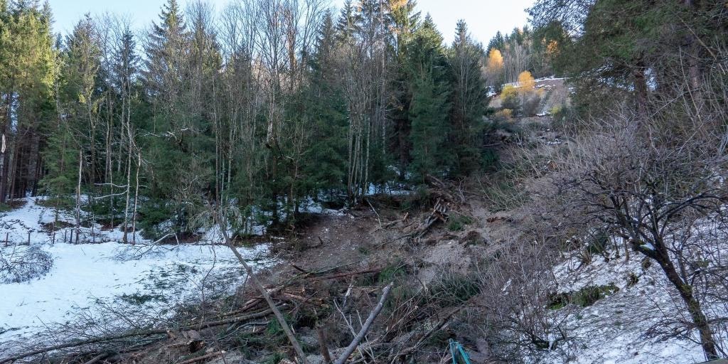 In Bad Gastein im Salzburger Pongau ist gegen Mitternacht eine Mure auf zwei Wohnhäuser niedergegangen. Zwei Eingeschlossene konnten lebend geborgen werden.