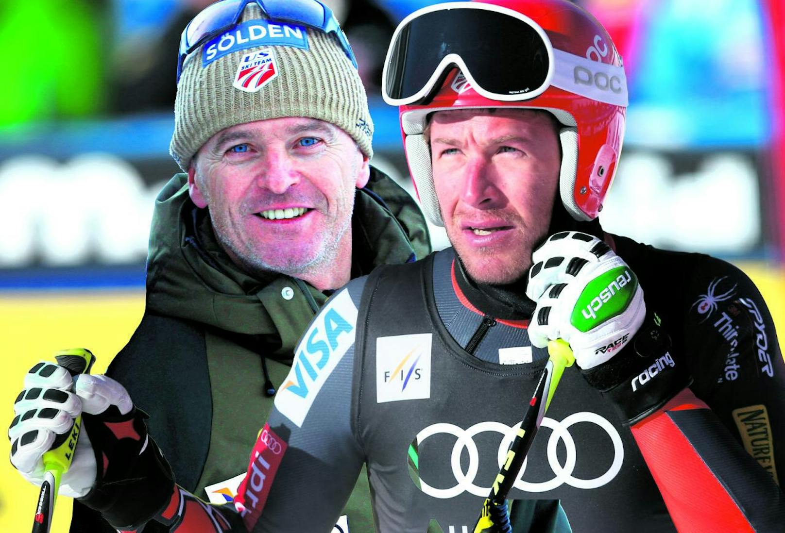 Bode Miller und Trainer Andreas Evers.