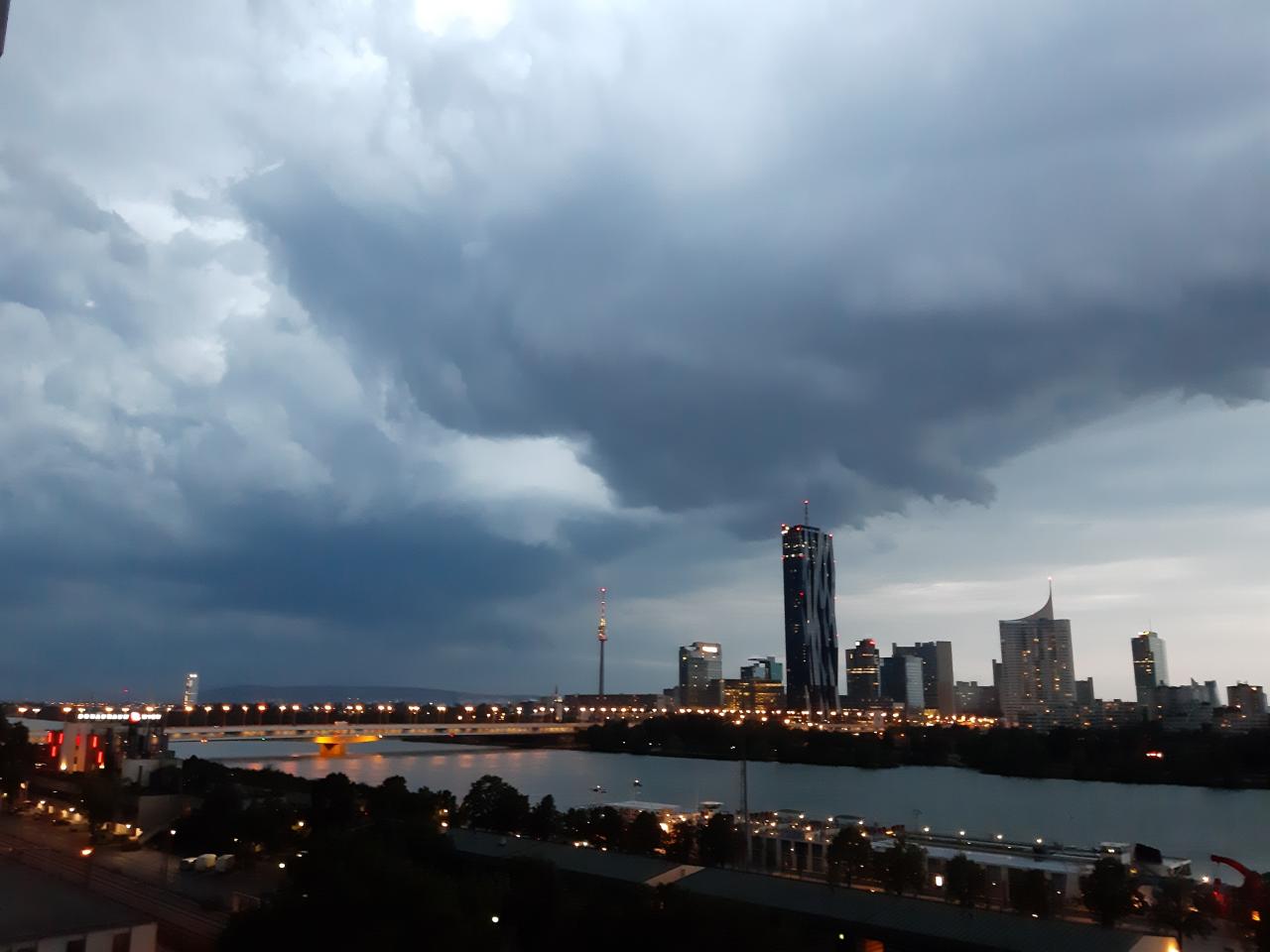 Gewitter in Wien.