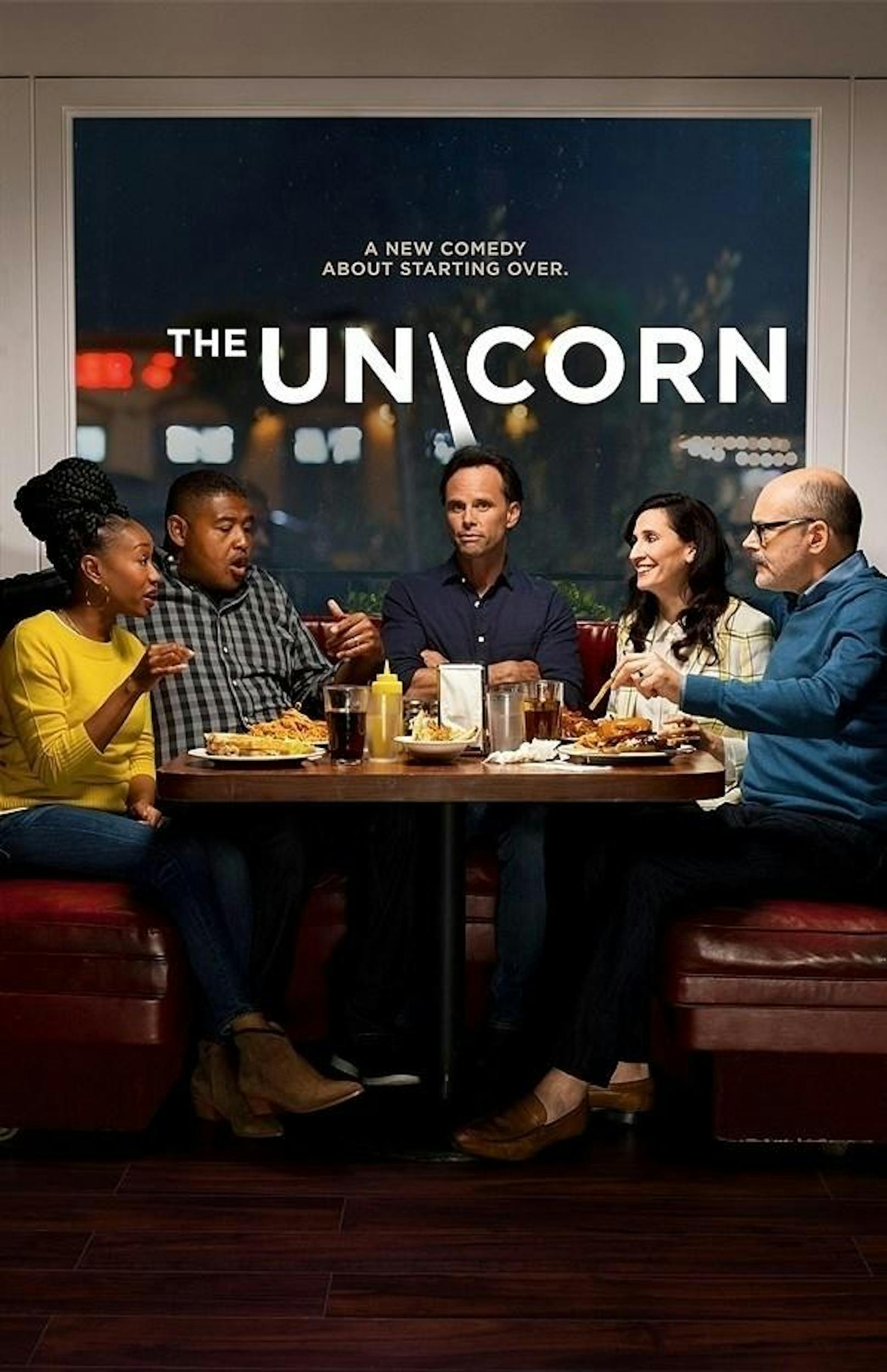 <strong>"The Unicorn" auf Sky: In der Comedyserie "The Unicorn"</strong> spielt Walton Goggins einen alleinerziehenden Witwer, der das schwierigste Jahr seines Lebens hinter sich lassen und sein Leben neu beginnen will.