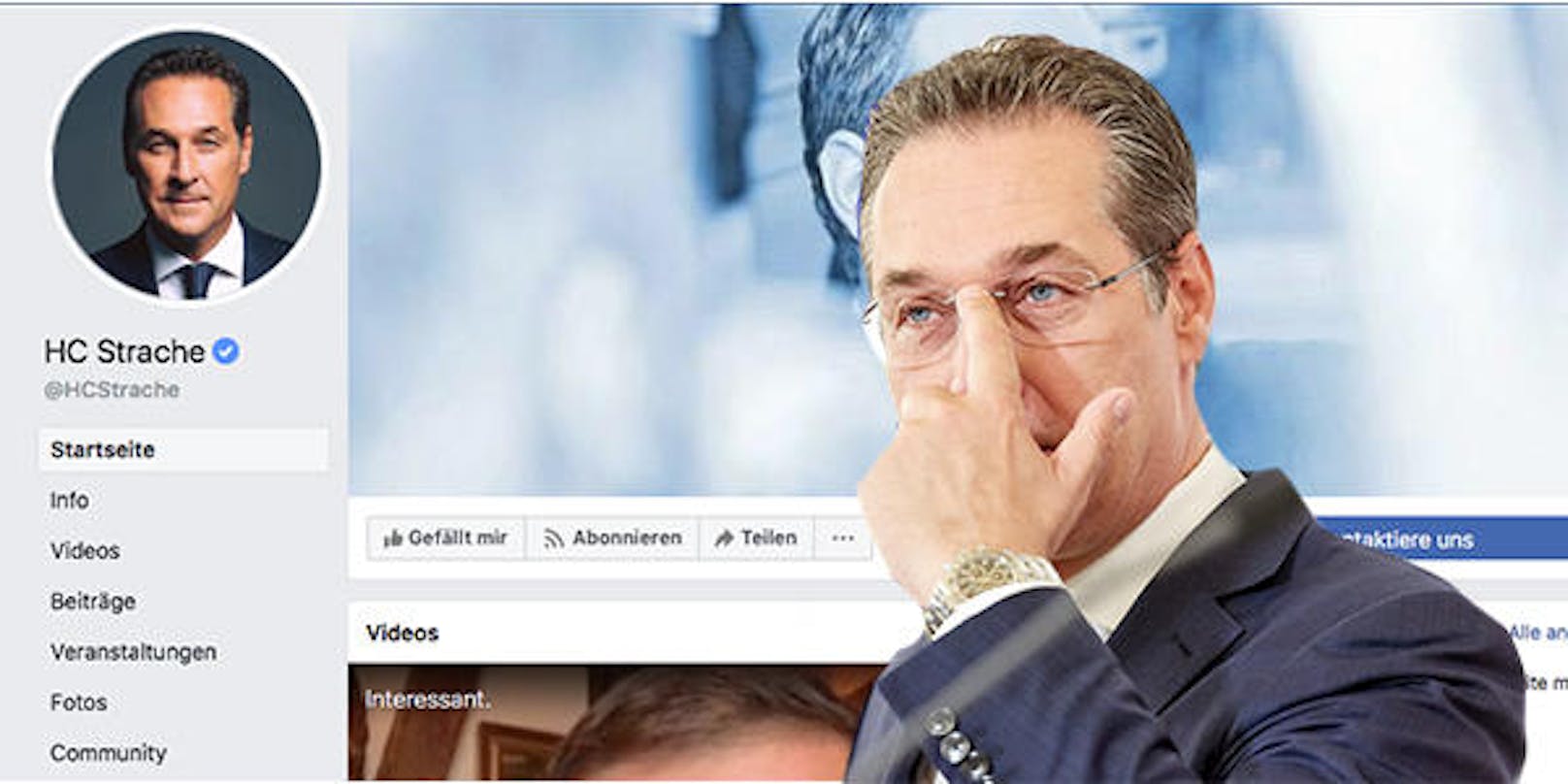 Heinz-Christian Strache ist nicht mehr Chef-Administrator seiner eigenen Facebook-Seite.