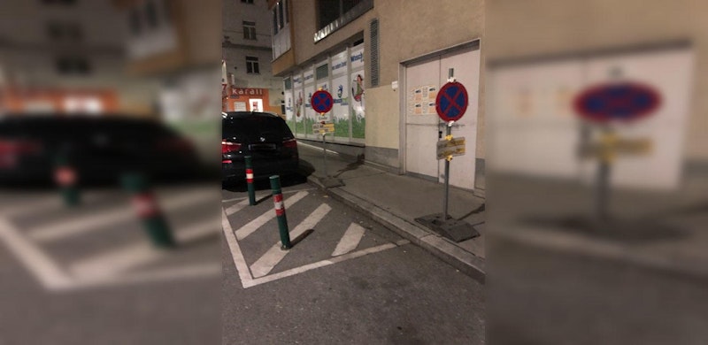 Hier darf man definitiv nicht parken. 