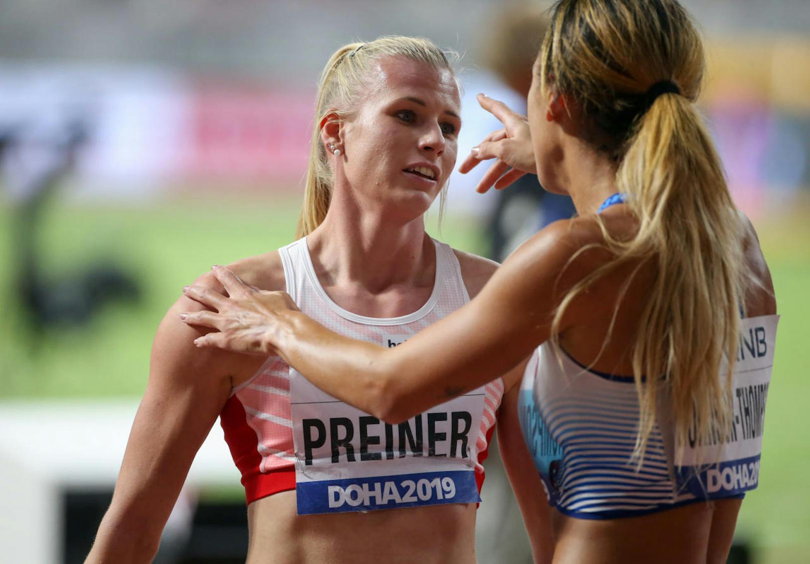 Verena Preiner holte WM-Bronze für Österreich im Siebenkampf.