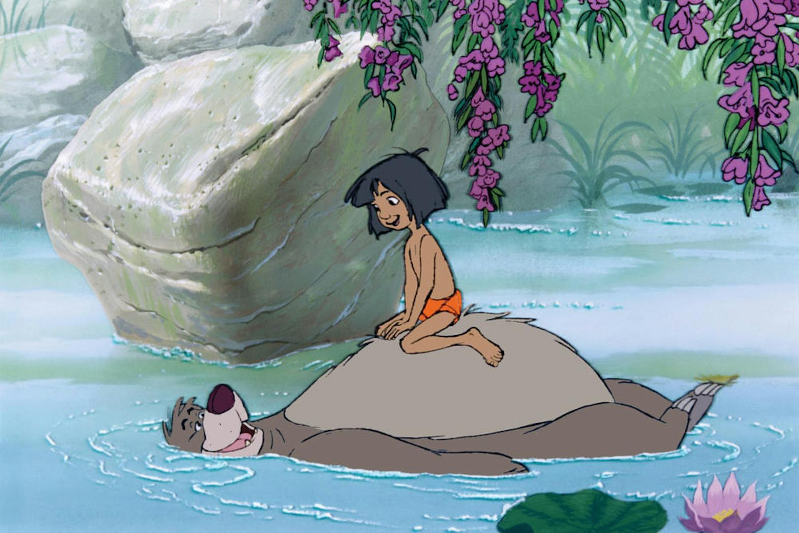 "Probier's mal mit Gemütlíchkeit": Der Zeichentrickfilm "Das Dschungelbuch" (1967) erzählt die Geschichte des Menschenkinds Mogli, das im tiefen indischen Dschungel aufwächst.