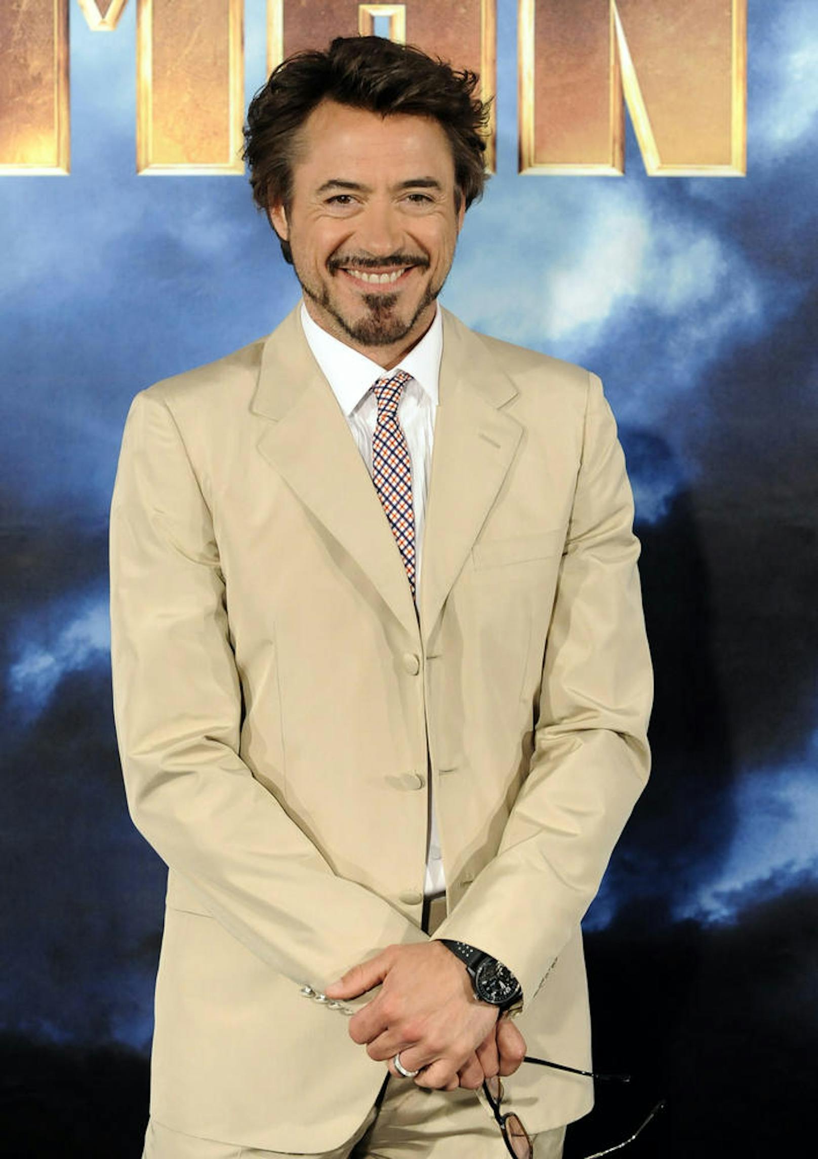 Robert Downey Jr. bei einem Fotocall für Iron Man 2 in Los Angeless, 2010.