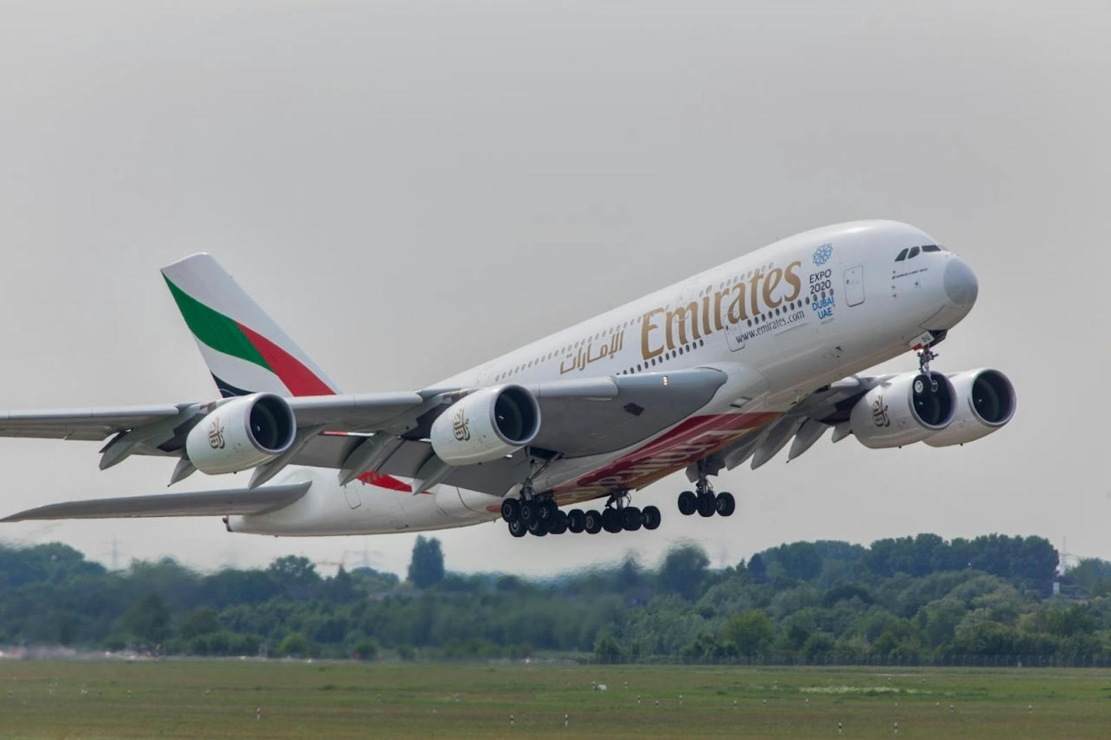 Platz 1: Die arabische Airline Emirates war 2019 die sicherste Airline der Welt.