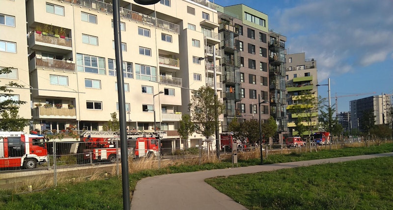 In der Antoni-Alt-Gasse in Wien kam es am Montagmorgen zu einem Brand.  