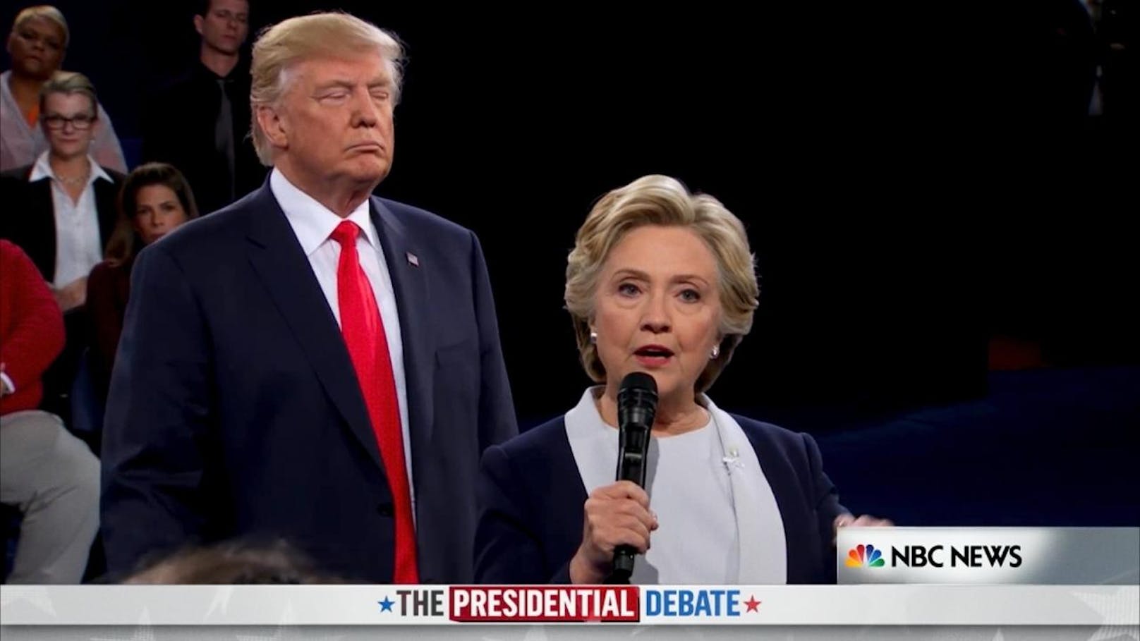 Trump und Hillary Clinton während des Präsidentschaftswahlkampfes.