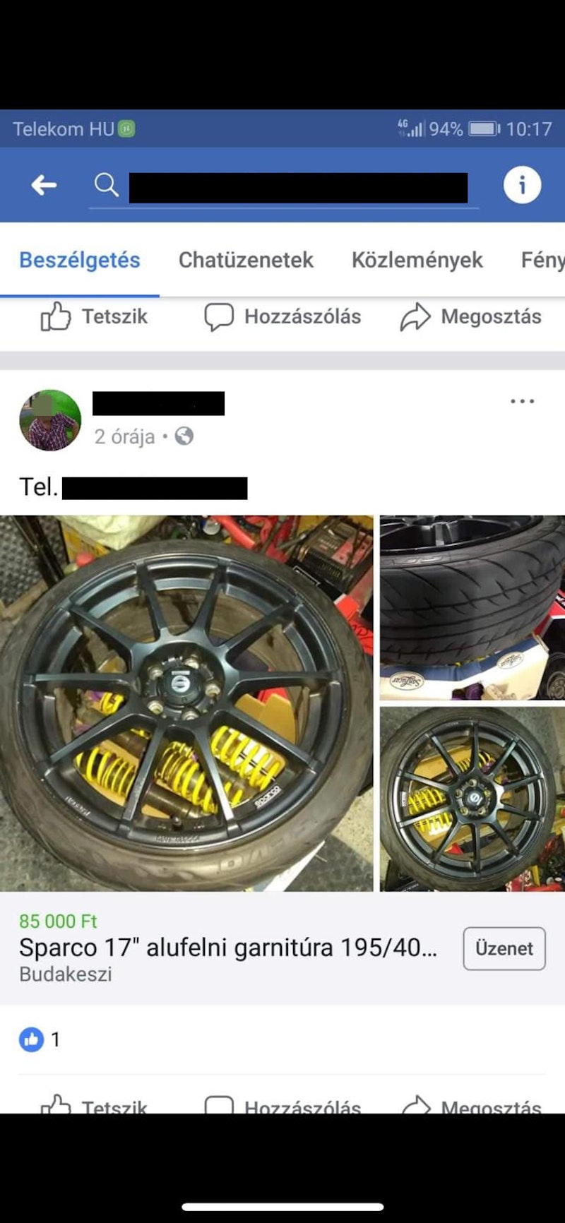 "Meine Felgen", sagt Y. Das "verdächtige" Verkaufsinserat.