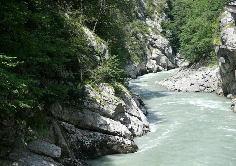 Die Unglücksstelle gilt als eine enge und gefährliche Stelle der Salzach.