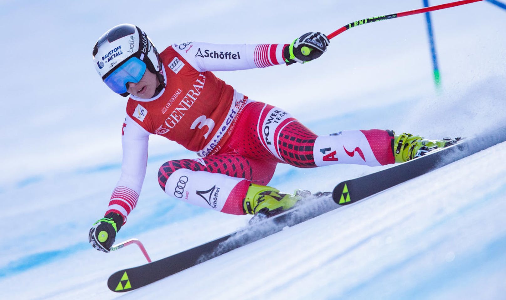 Im Super-G von Garmisch fährt Nicole Schmidhofer auf Platz zwei hinter Siegerin Corinne Suter (Sz).