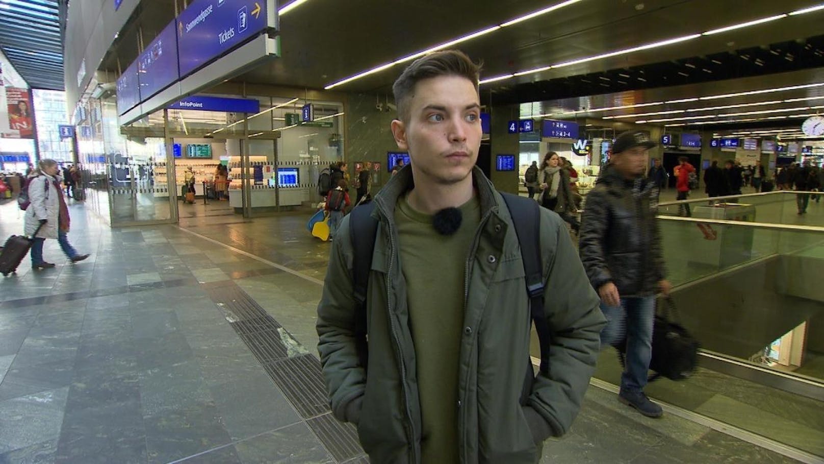Staffelfinale bei "Teenager werden Mütter": Marcell kommt am Wiener Hauptbahnhof an