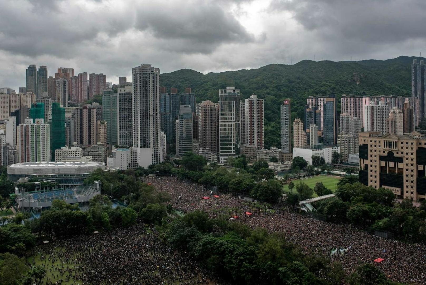 Erneut protestierten die Einwohner Hongkongs gegen die chinesische Regierung.