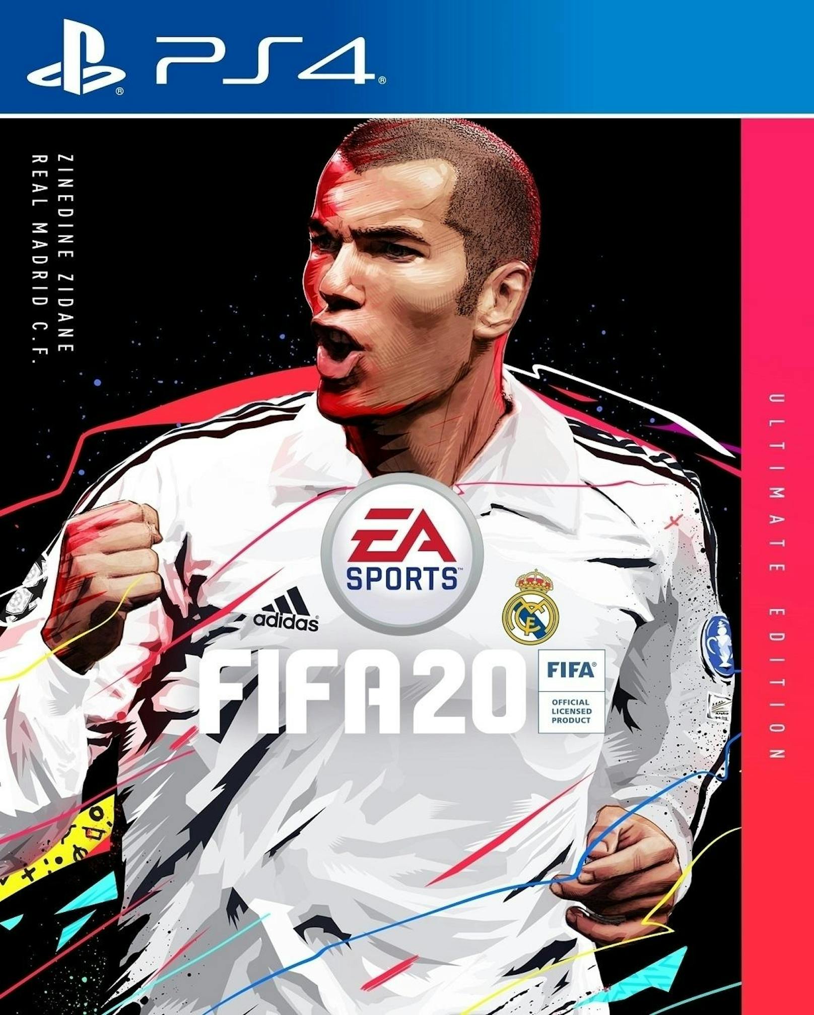 <b>05. August 2019:</b> EA Sports hat Zinedine Zidane als FUT-Icon und Coverstar der Ultimate Edition von "Fifa 20" enthüllt. Als neues Icon gehört er mit Andrea Pirlo, Didier Drogba, Ian Wright und Ronald Koeman zu den jüngsten Neuzugängen des ständig wachsenden Aufgebots der "Fifa 20"-Legenden. Zudem ist "Zizou" neben den "Fifa 20"-Coverstars Eden Hazard und Virgil Van Dijk auch auf dem Cover der "Fifa 20" Ultimate Edition vertreten. Weltmeister Zidane kann auf eine enorm erfolgreiche Karriere bei Juventus und Real Madrid sowie in der französischen Nationalmannschaft zurückblicken und stand an der Spitze der Icon-Wunschliste. "Fifa 20" wird weltweit ab dem 27. September 2019 für PlayStation 4, Xbox One und PC via Origin erhältlich sein.