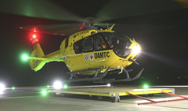 Der Christophorus 2 in Gneixendorf - fliegt auch nachts
