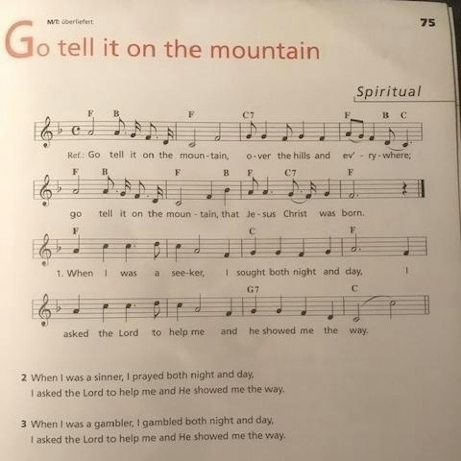 "Go Tell It on the Mountain" erklingt ebenfalls nicht mehr.