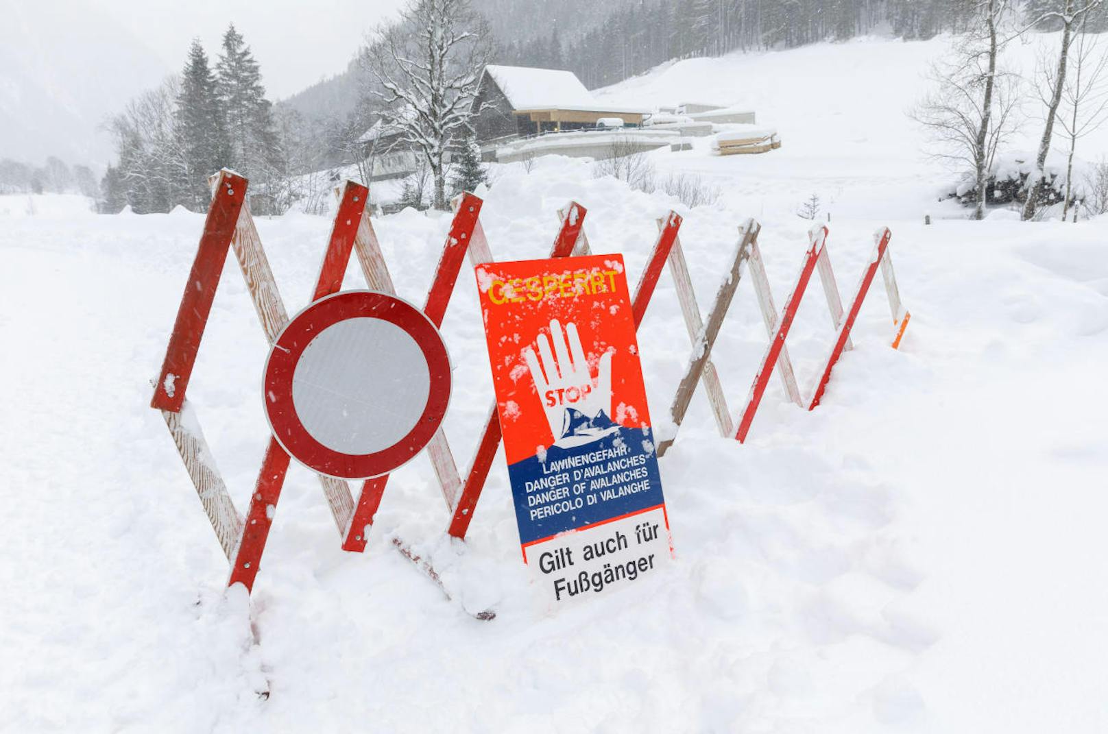 In der Steiermark sorgte der heftige Schneefall für Behinderungen im Straßenverkehr. So musste etwa die Obertalstraße bei Schladming - wie viele andere - aufgrund von Lawinengefahr gesperrt werden.