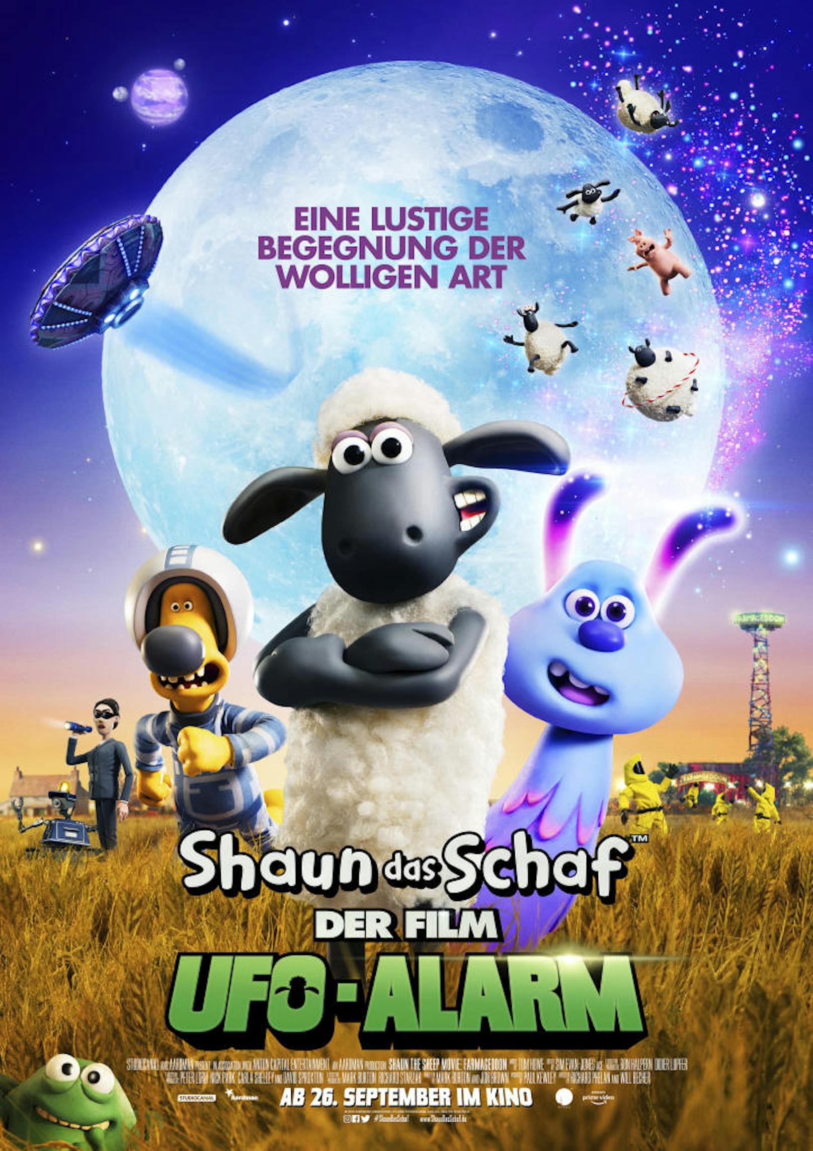 Shaun das Schaf - der Film: Ufo-Alarm läuft ab 26. September 2019 in Österreichs Kinos.