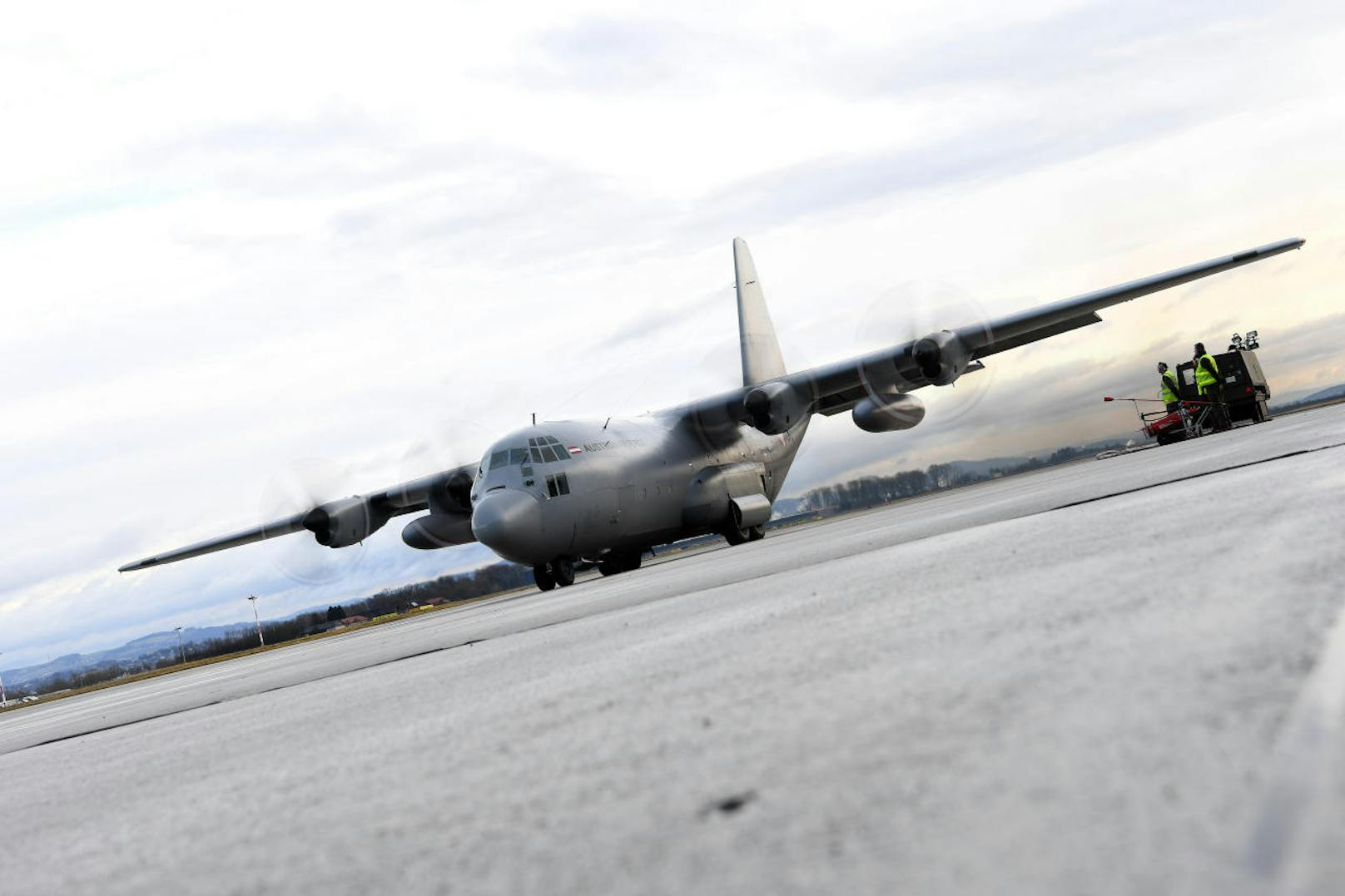 Die C-130 Hercules des österreichischen Bundesheeres (Symbolfoto)
