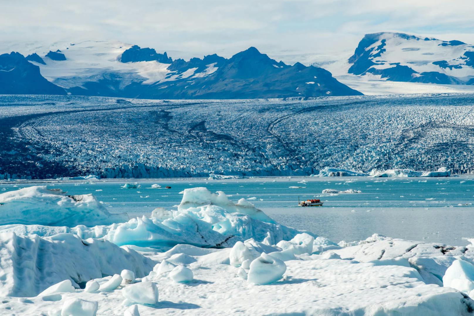 Vatnajokull ist eines der größten Gletschergebiete Europas.