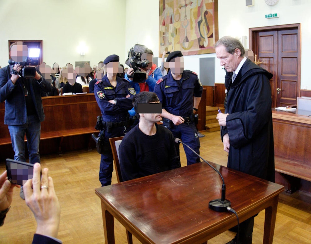 Ioan P. mit Anwalt Blaschitz