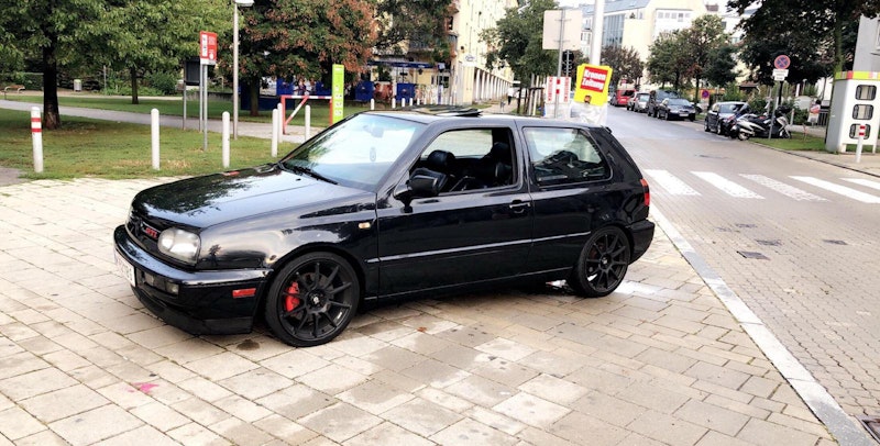 Sein Auto vorher.