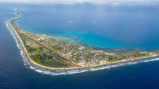 Der winzige Inselstaat Tuvalu im Südwestpazifik ist der viertkleinste Staat der Welt.