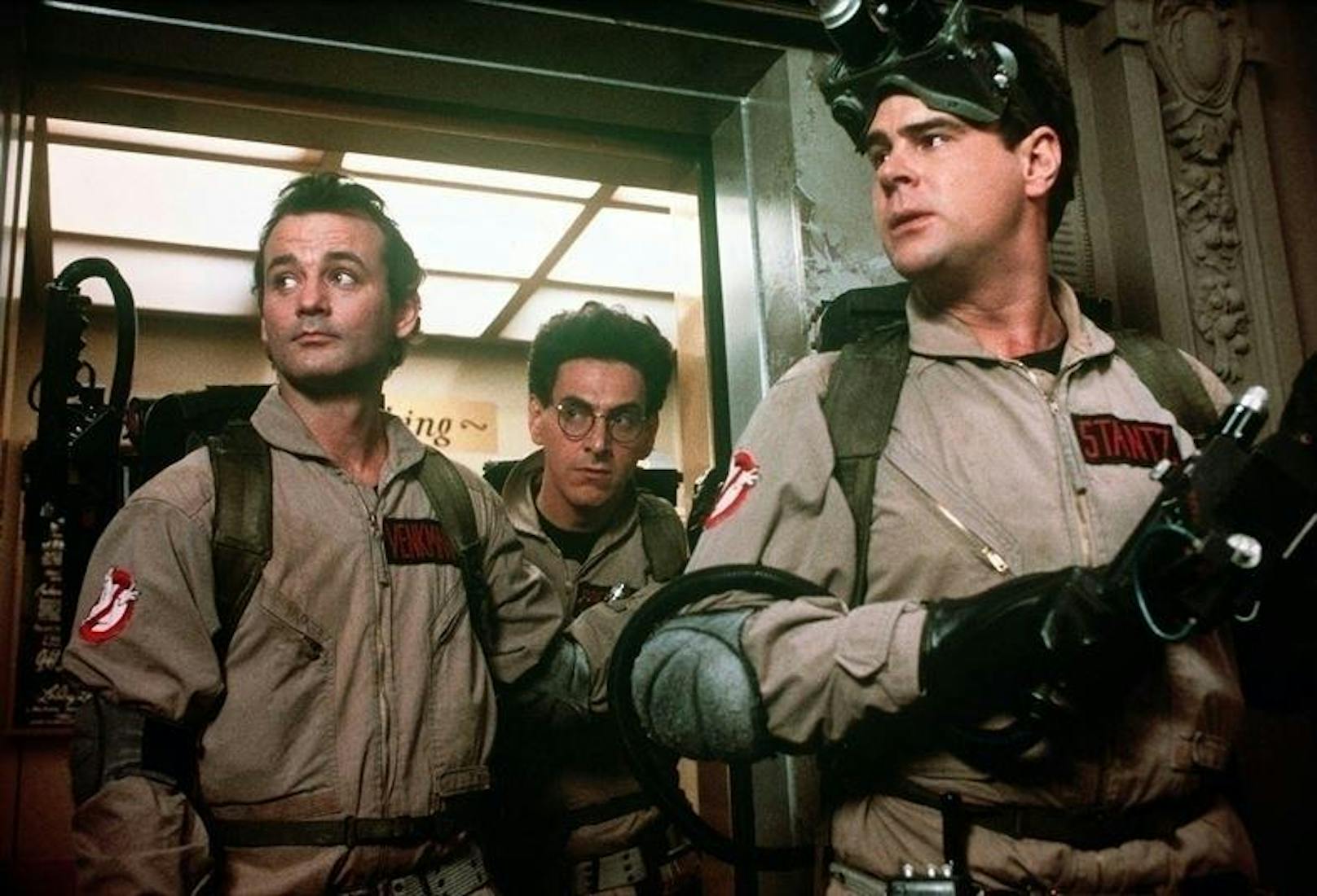 Von links: Bill Murray, Harold Ramis und Dan Aykroyd in "Ghostbusters". 