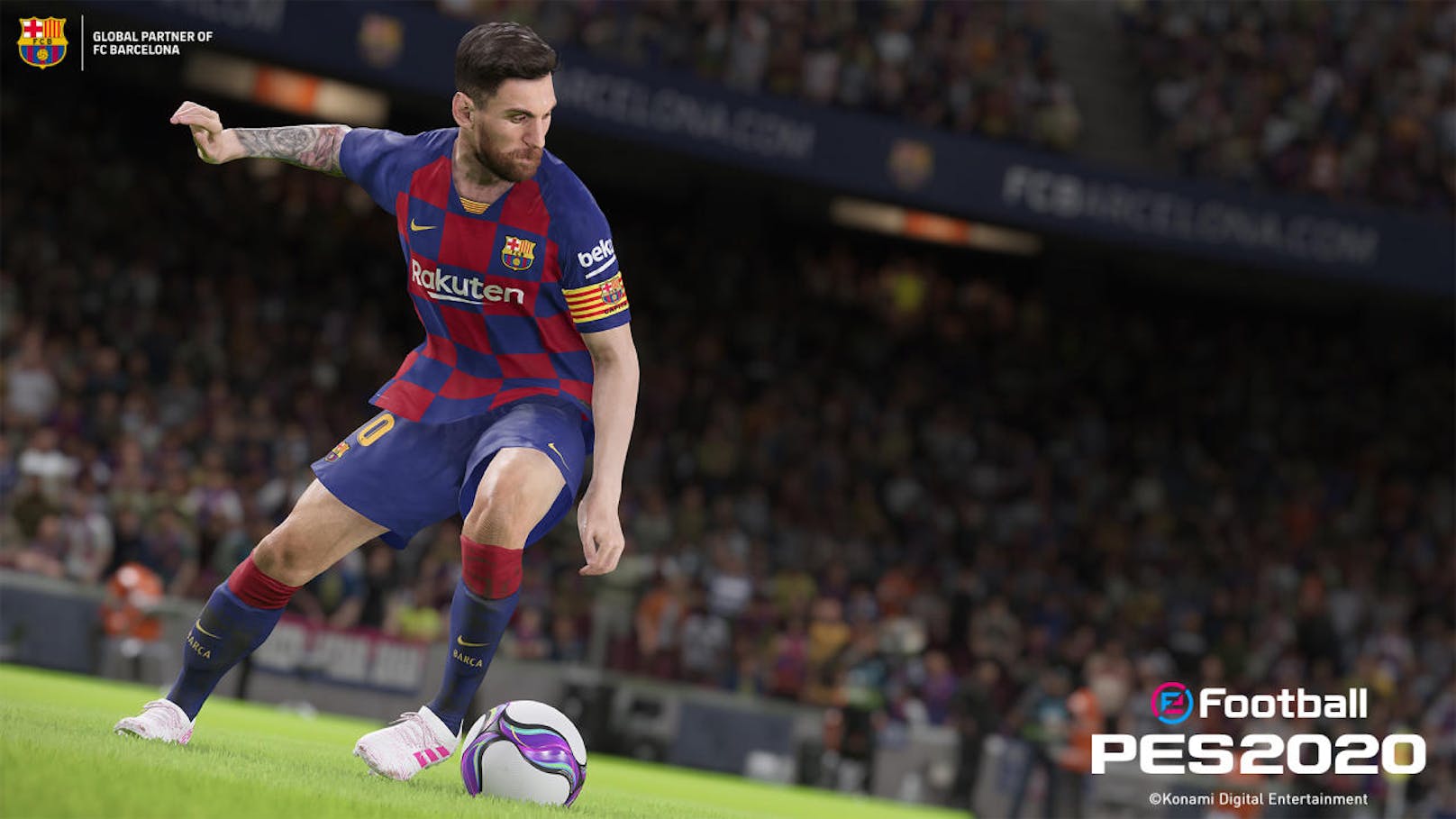 Im Rahmen der E3 2019 kündigte Konami die Fußballsimulation eFootball PES 2020 an, den nächsten Ableger der beliebten PES-Reihe. Fußball-Star Lionel Messi vom FC Barcelona ist das Aushängeschild von PES 2020. Das Spiel kann in Kürze für PlayStation 4, Xbox One und PC (via Steam) vorbestellt werden. PES 2020 leitet ein neues Jahrzehnt der realistischen Fußballsimulation ein und gibt das Versprechen ab, eFootball zu revolutionieren und den Sport einem breiten, globalen Publikum zu präsentieren. Die PES-Reihe setzt dabei ihr konsequentes Bestreben nach Realismus fort und berücksichtigt bei der Umsetzung neuer Features stets das Feedback der Fans. <a href="https://www.youtube.com/watch?v=fK3_uf8FLHc&feature=youtu.be">Hier geht es zum Ankündigungs-Trailer.</a>
