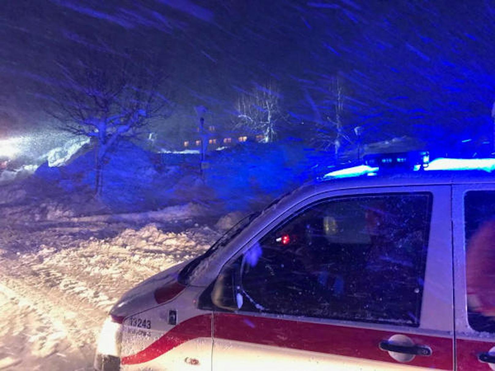 Das Schneebrett hat ein Hotel in Ramsau getroffen.
