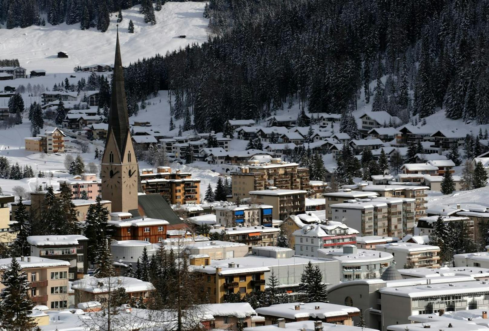 Im Schweizer Skiressort Davos lag der Wert bei rund 2.700 Partikeln pro Liter.
/Fabrice Coffrini