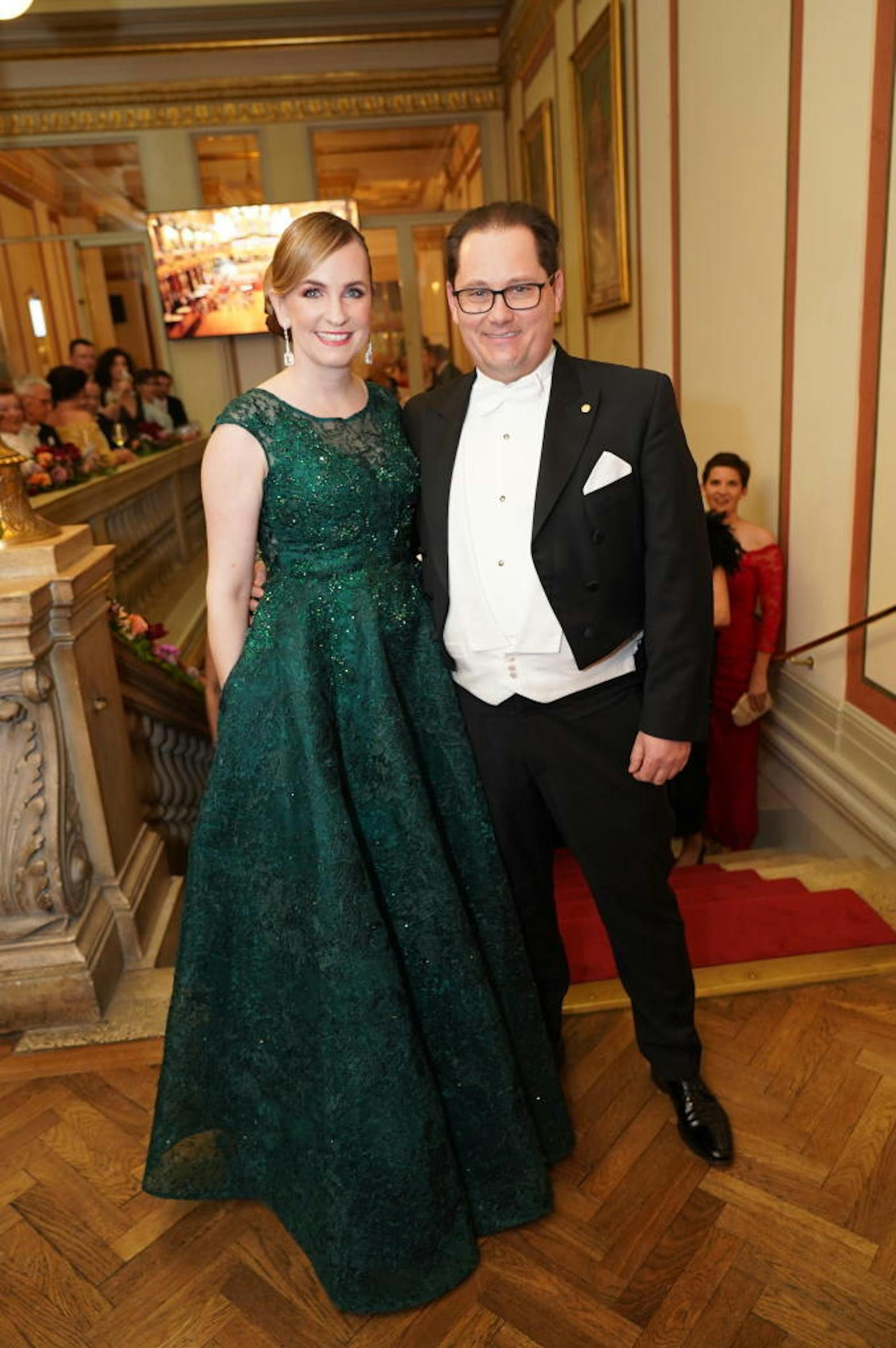 Die zurückgetretene Opernball-Organisatorin Maria Großbauer und Ehemann Andreas