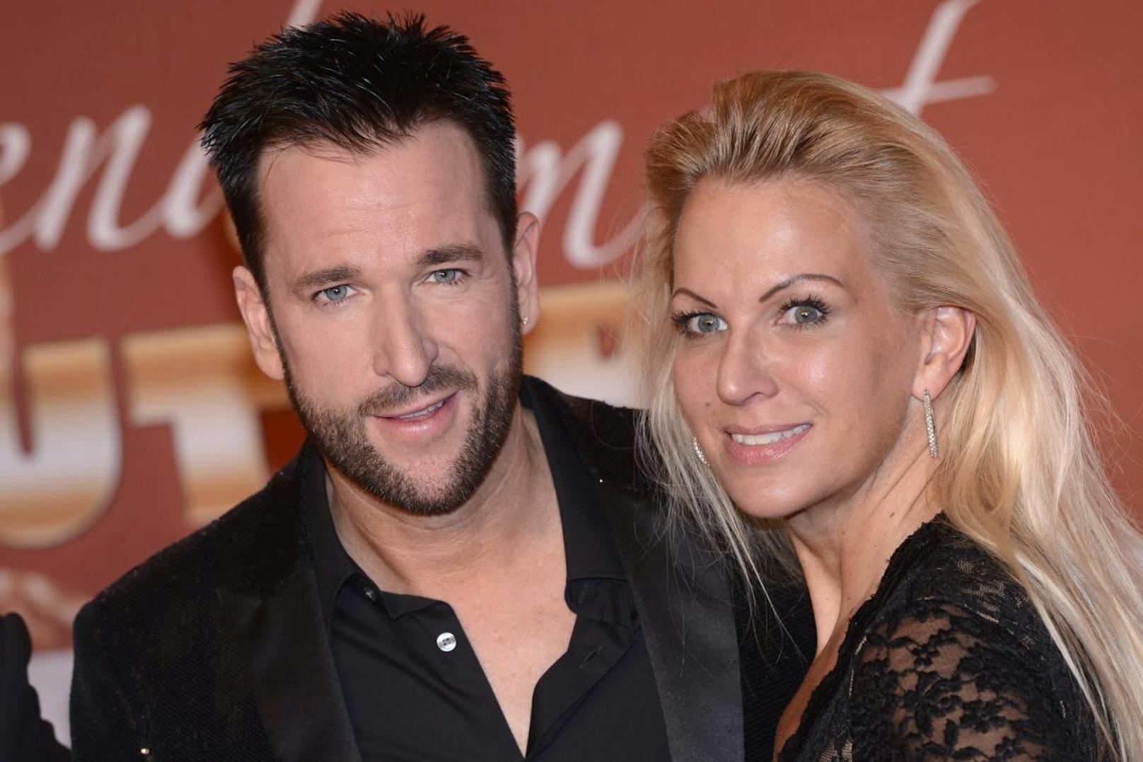 Michael Wendler mit seiner damaligen Ehefrau Claudia Norberg bei der Verleihung des LEA Live Entertainment Awards am 11. März 2014 in Frankfurt