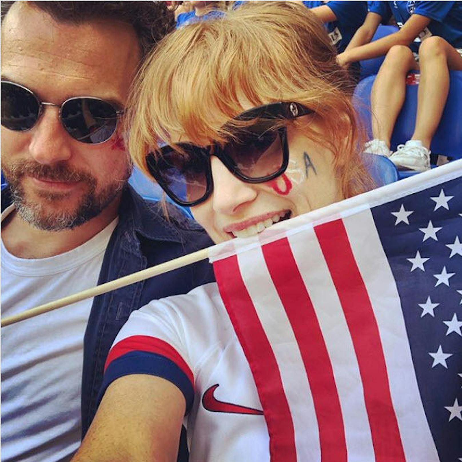 08.07.2019: Gestern gewannen die US-Damen in Frankreich die Frauen-Fußball-WM. Jessica Chastain zeigt auf Instagram, dass auch sie ihr Team vor Ort anfeuerte. 