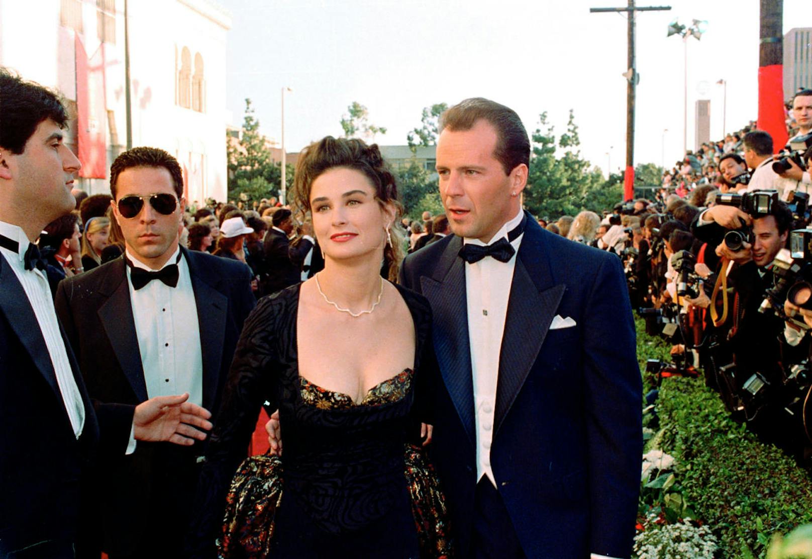 Bruce Willis und seine Frau Demi Moore, 1989