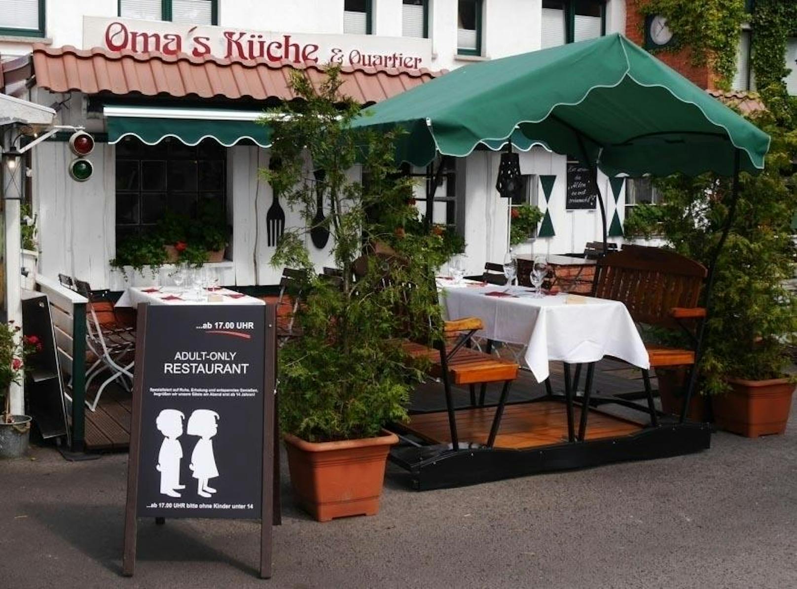 Oma?s Küche und Quartier ist das "erste Kinderfreie Restaurant in Binz und auf ganz Rügen"