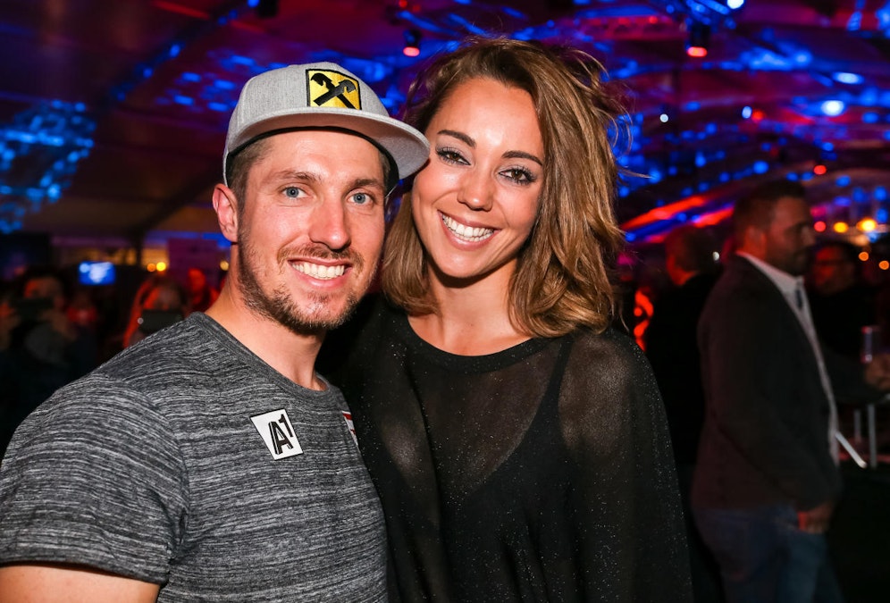 Marcel Hirscher und seine Ehefrau Laura
