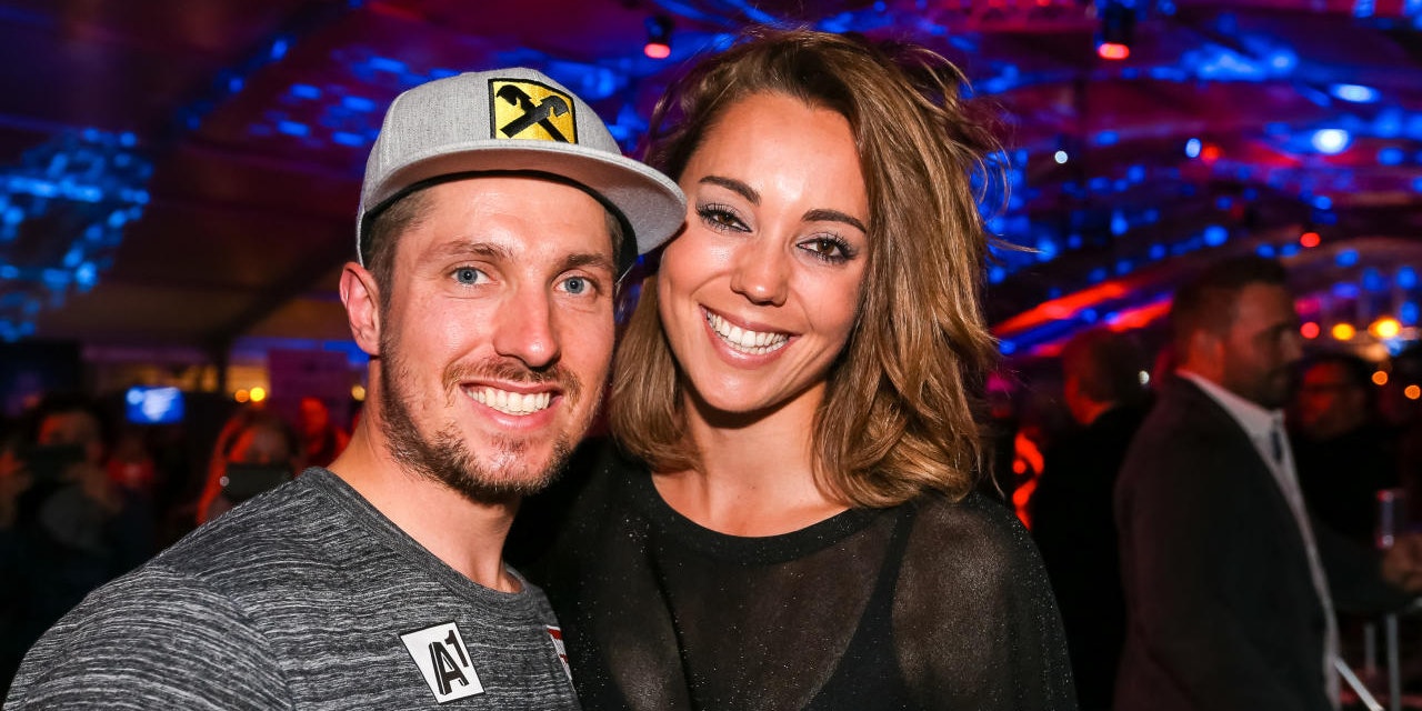 Marcel Hirscher und seine Ehefrau Laura