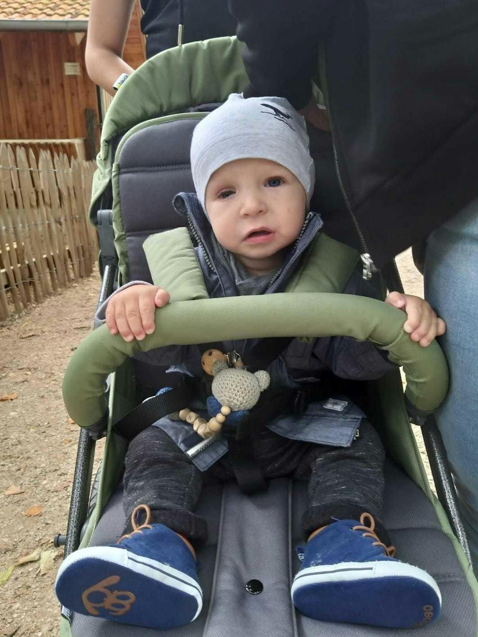 Finn beim Ausflug in den Tierpark Stadt Haag. 