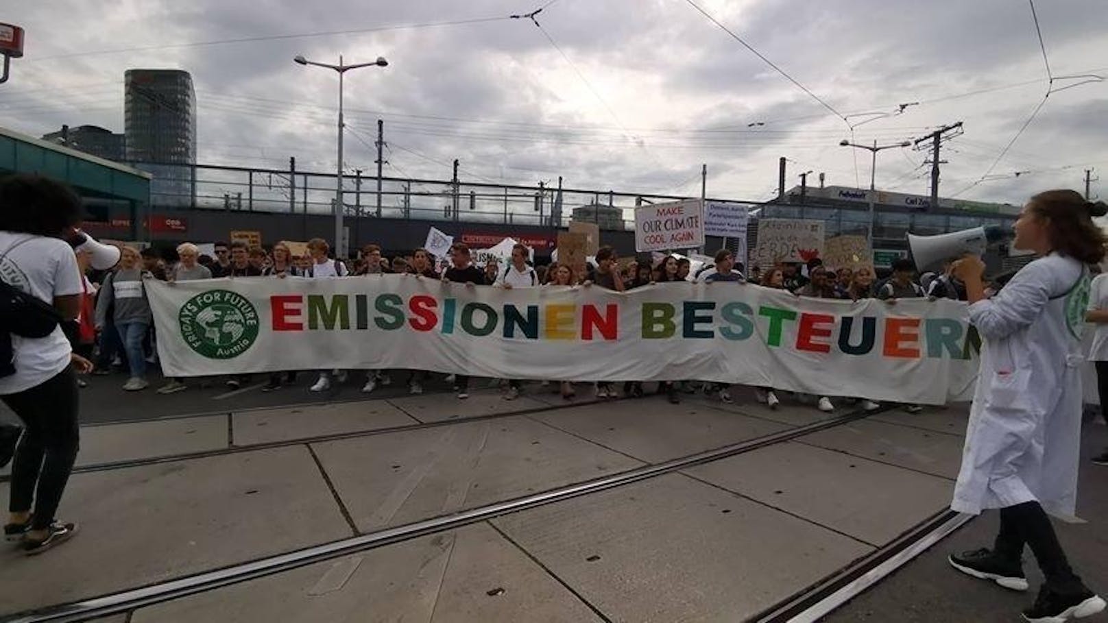 Klima-Demo in Wien