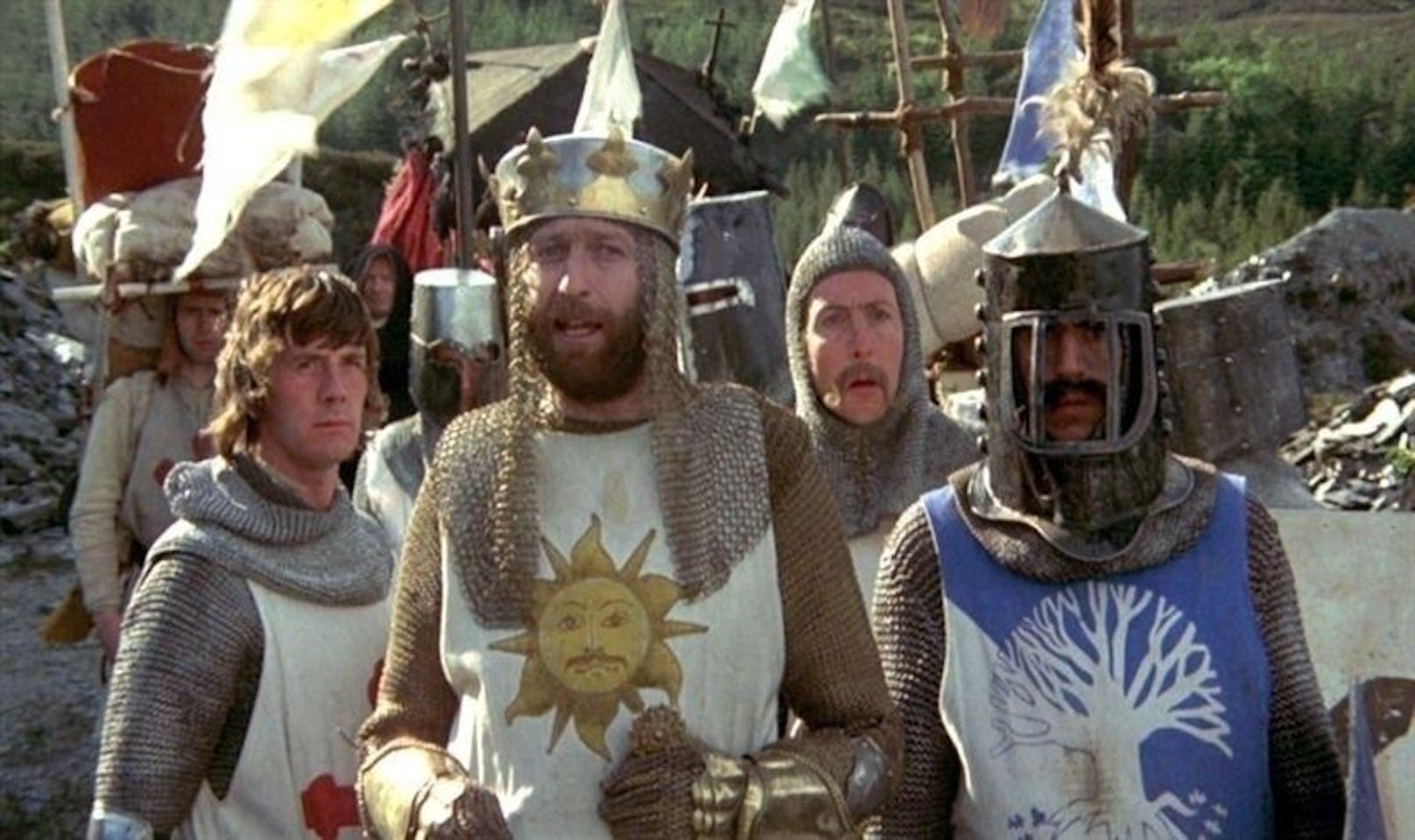 "Die Ritter der Kokosnuss": Von links: Michael Palin, Graham Chapman, Eric Idle und Terry Jones. 