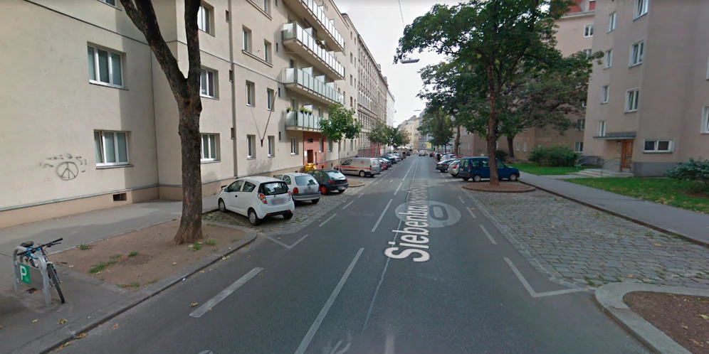 Blick in die Siebenbrunnenfeldgasse in Wien-Margareten