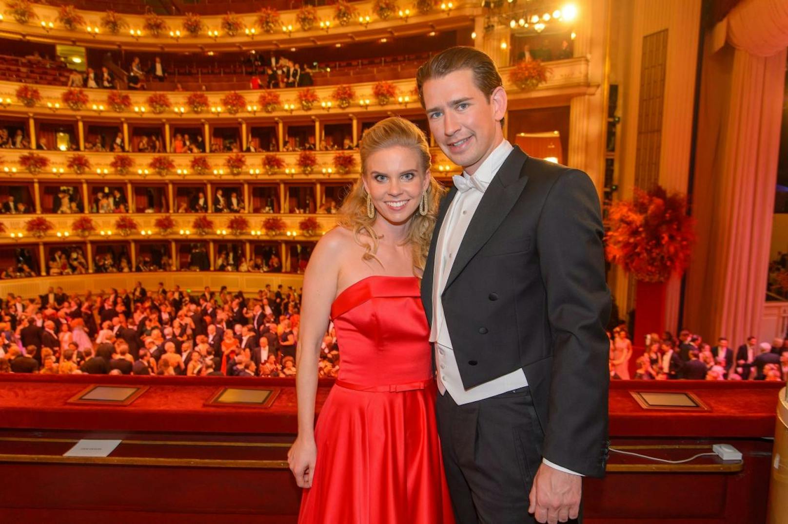 Sebastian Kurz und Susanne Thier 2019 am Opernball